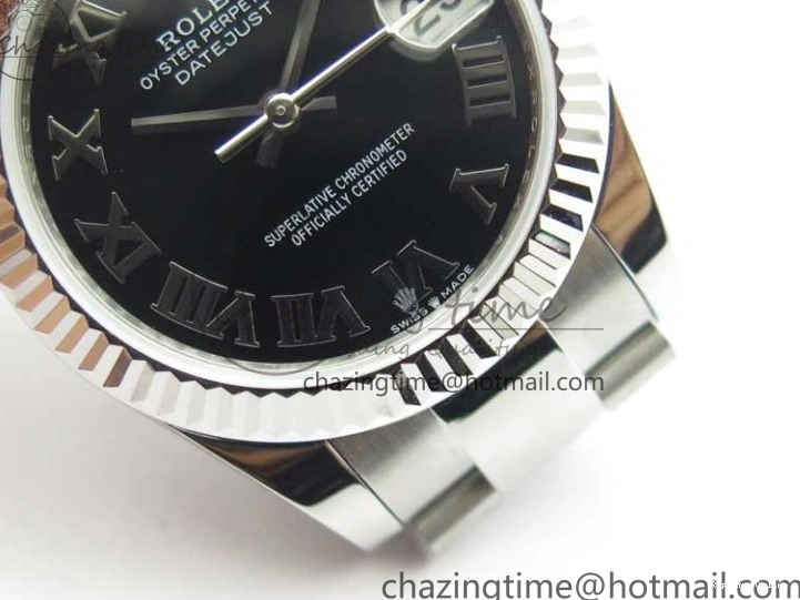 0411 Datejust 31mm 278271 SS BP Maker Best Edition Black Roman Dial on Oyster Bracelet SportInspired 2754